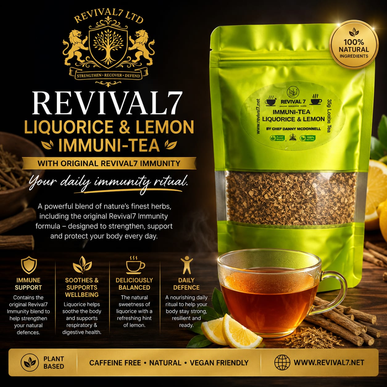 Revival 7 Immuni-Tea - New resealable pack.
