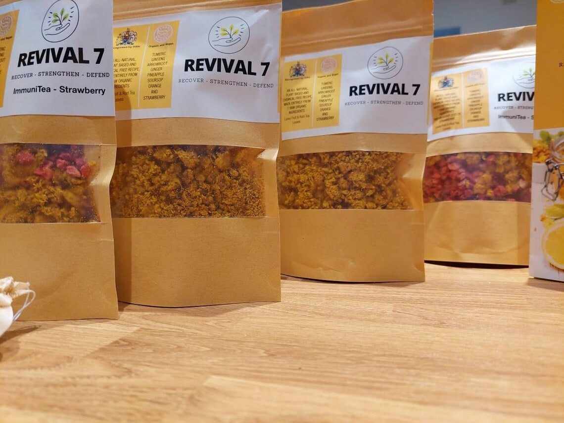 Revival 7 Immuni-Tea - New resealable pack.