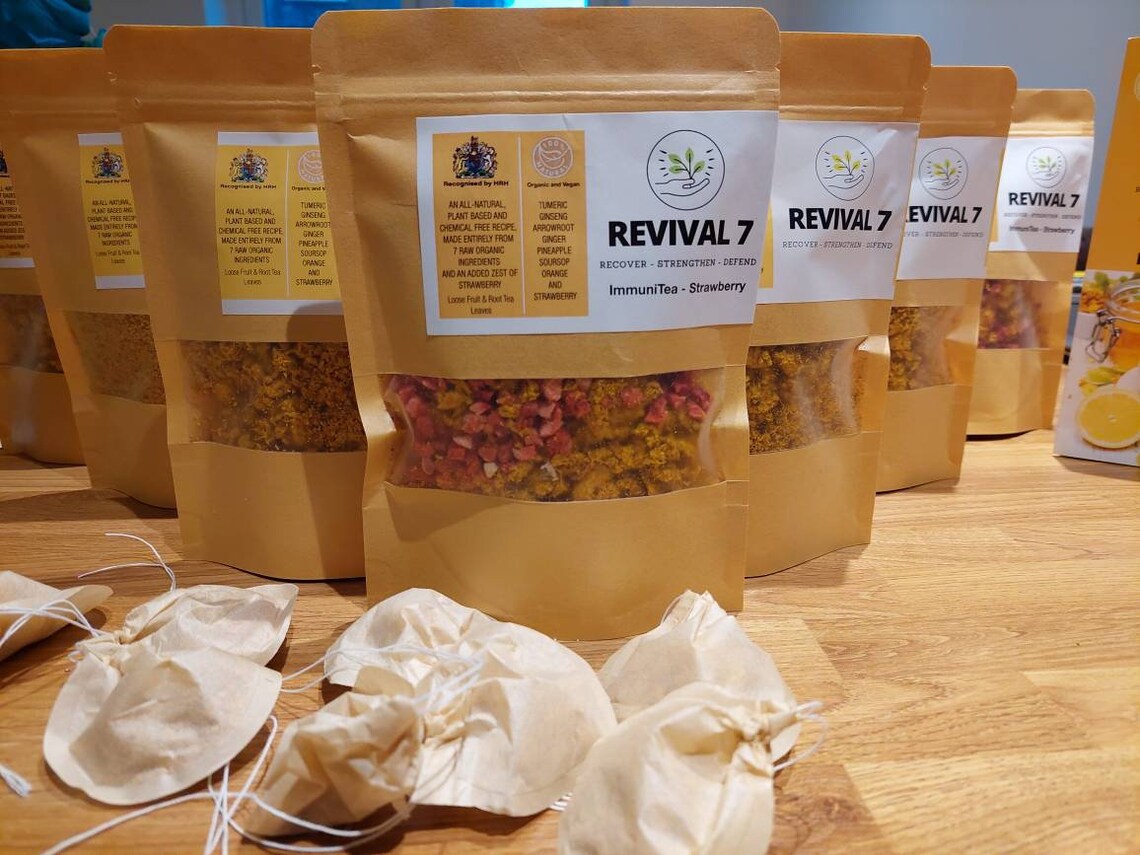 Revival 7 Immuni-Tea - New resealable pack.